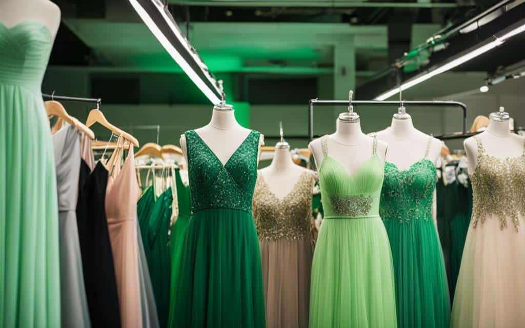 cheap prom dresses green